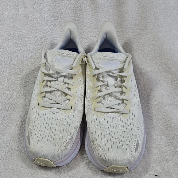 Hoka One One Womens Clifton 8 1119394 BDBBW White Running Shoes Sneaker Sz10.5 B - Picture 9 of 13